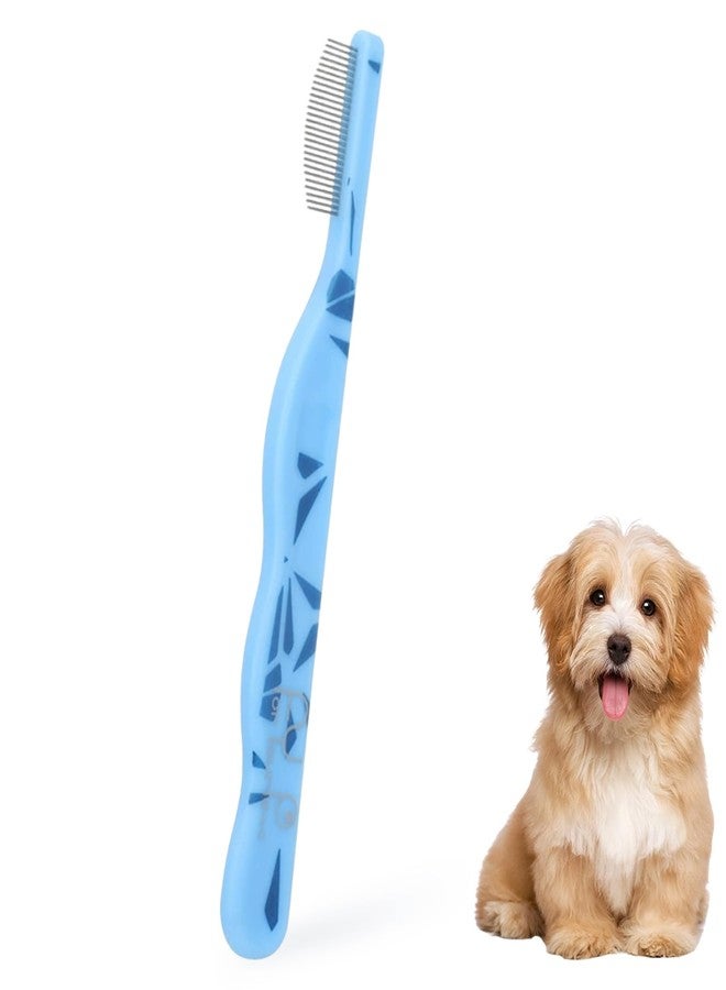  الرسم البياني مشط عيون للكلاب ذو أسنان دقيقة وأطراف مستديرة، مشط وجه للقطط، مشط للبراغيث للشعر الطويل أو القصير، مزيل بقع الدموع للكلاب الصغيرة من فصيلة البودل واليوركشاير تيرير والشناوزر - Image 1